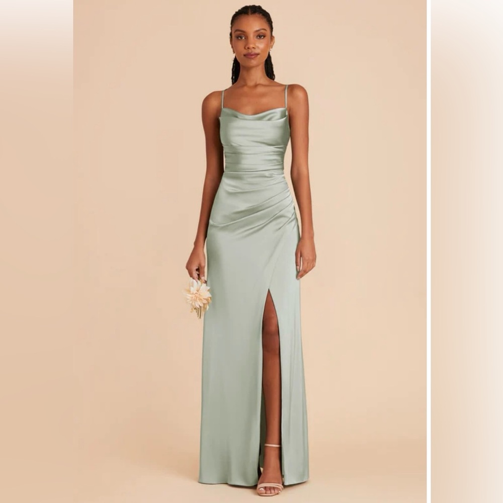 Birdy Grey Lydia Dress - Matte Satin Sage